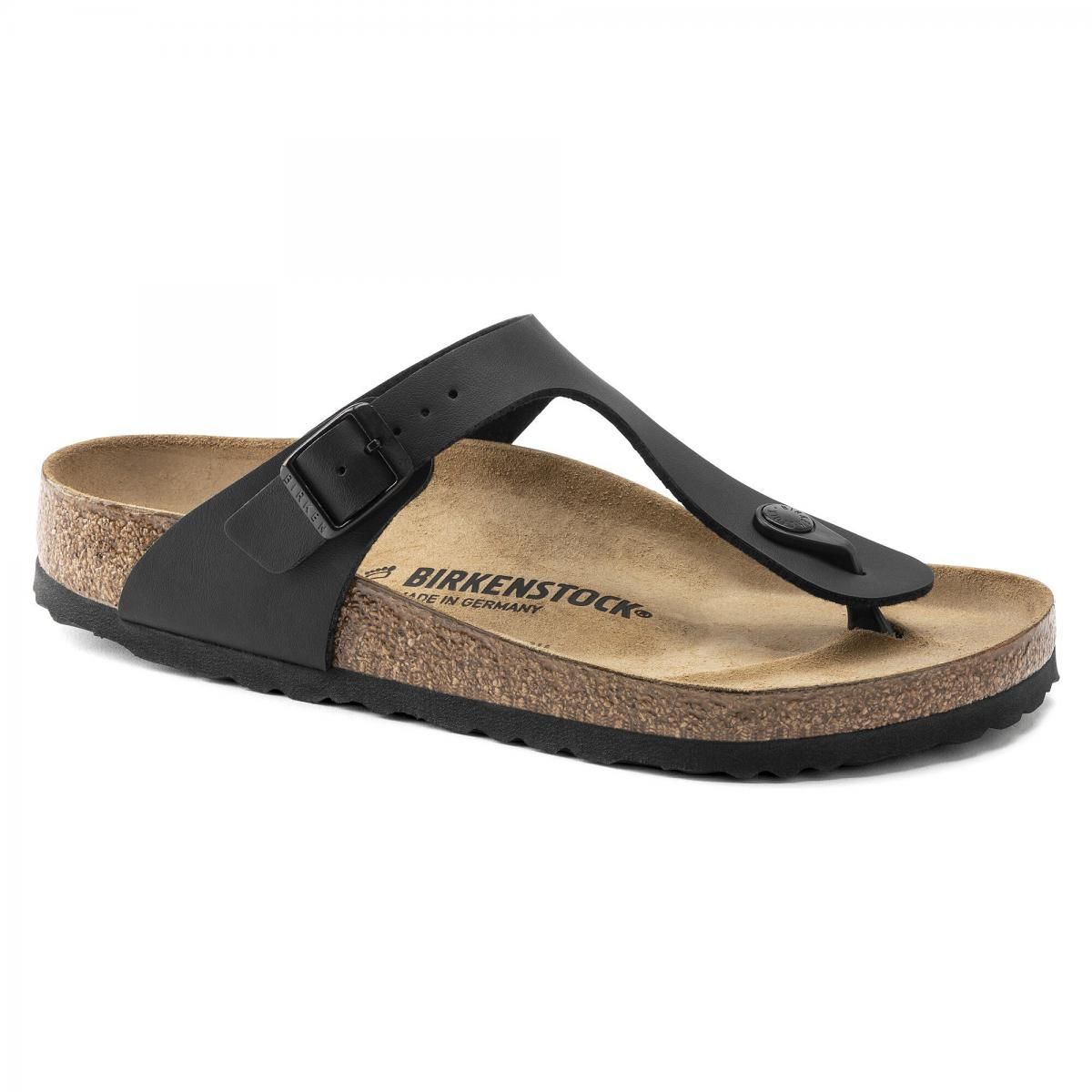 버켄스탁 미니멀 스트랩 토우테크 샌들 Gizeh BirkoFlor 0043691/0043693 SCHWARZ - 상세 이미지 2