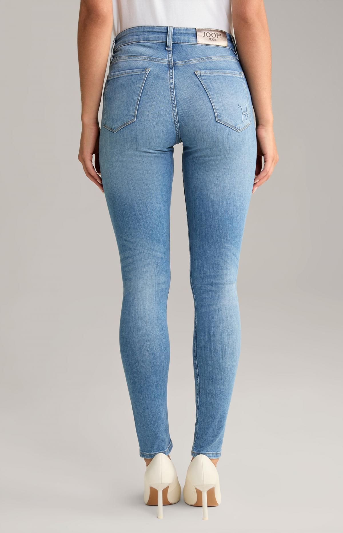 윱 데님 스키니핏 로우웨이스트 청바지 30037155-10015861-433 BLUE DENIM - 상세 이미지 3