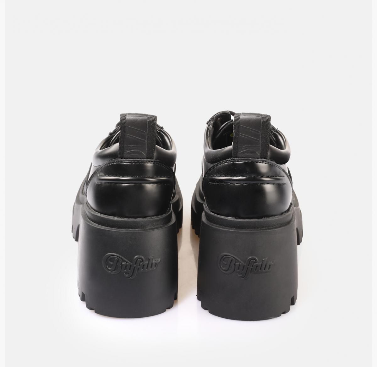 버팔로 플랫폼 비건 레이스업 로우 슈즈 02475175 SCHWARZ - 상세 이미지 5