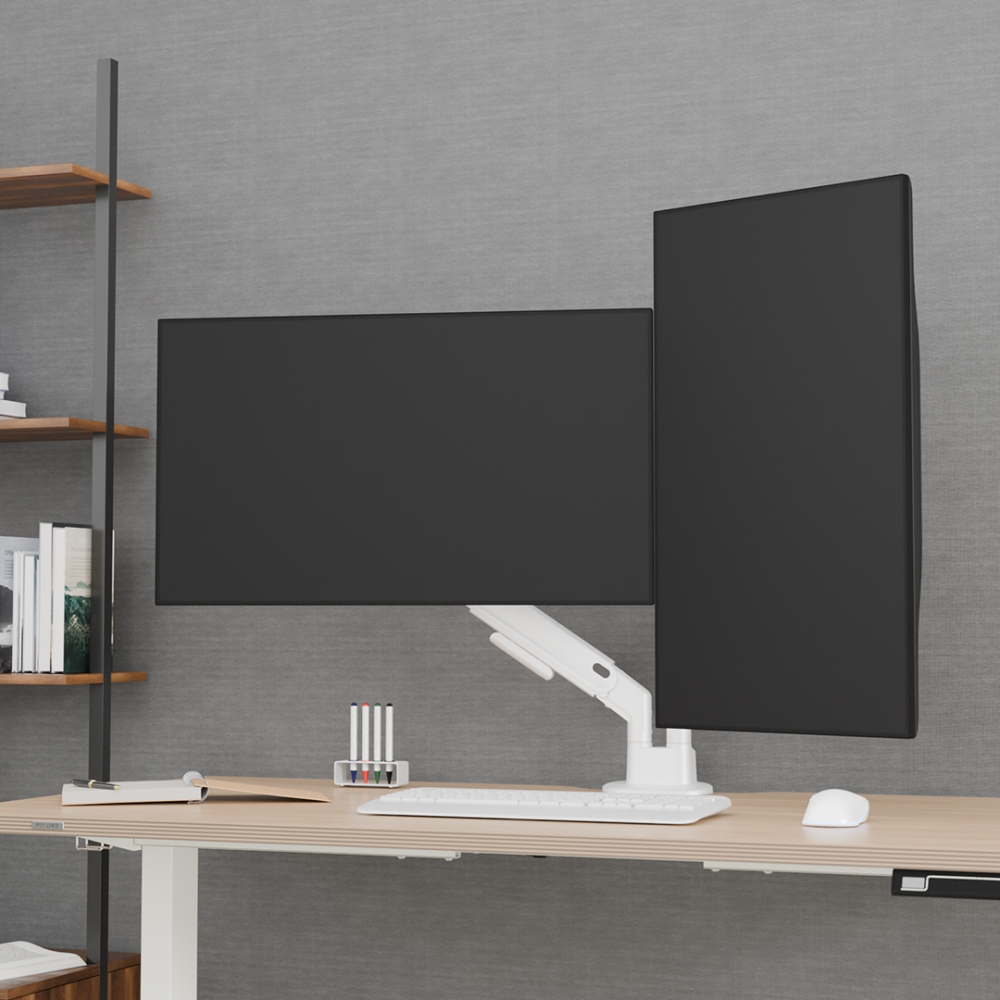 카멜마운트 AMADS 듀얼 벽면 밀착형 모니터 거치대 모니터암