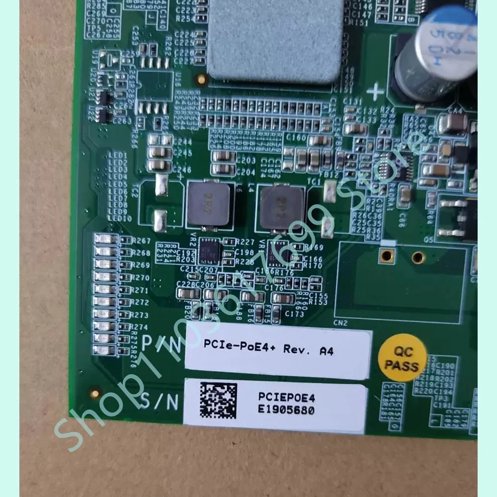 비디오 캡처 보드 PCIE-POE4 4 포트 네트워크 카드 PCIe-PoE4 Rev. A4 용