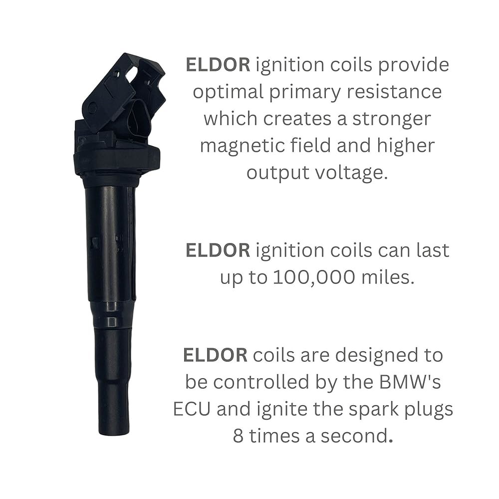 BMW 일부 모델을 위한 6개의 업데이트된 점화 코일 ELDOR OEM - 상세 이미지 2