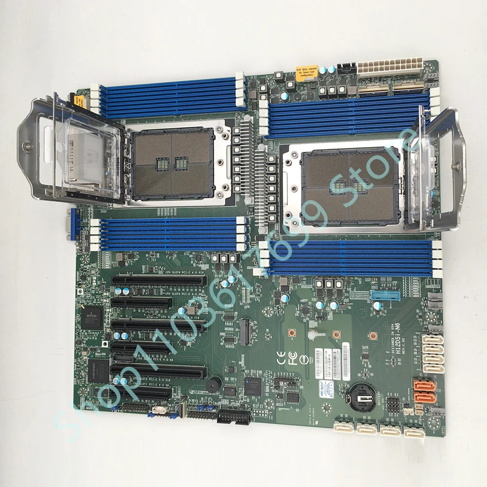 Supermicro 서버 마더보드H12DSi-N6 듀얼 EPYC 7003/7002 시리즈 프로세서 기가비트 LAN 포트 전IPMI