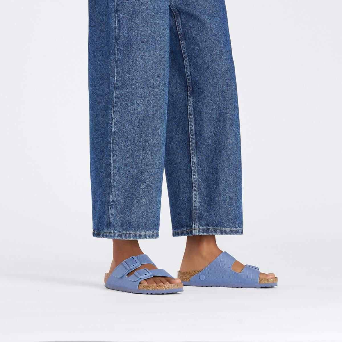 버켄스탁 아리조나 리벳 로고 비건 캔버스 샌들 엘리멘탈 블루 1026778 VEGAN CANVAS ELEMENTAL BLUE - 상세 이미지 5