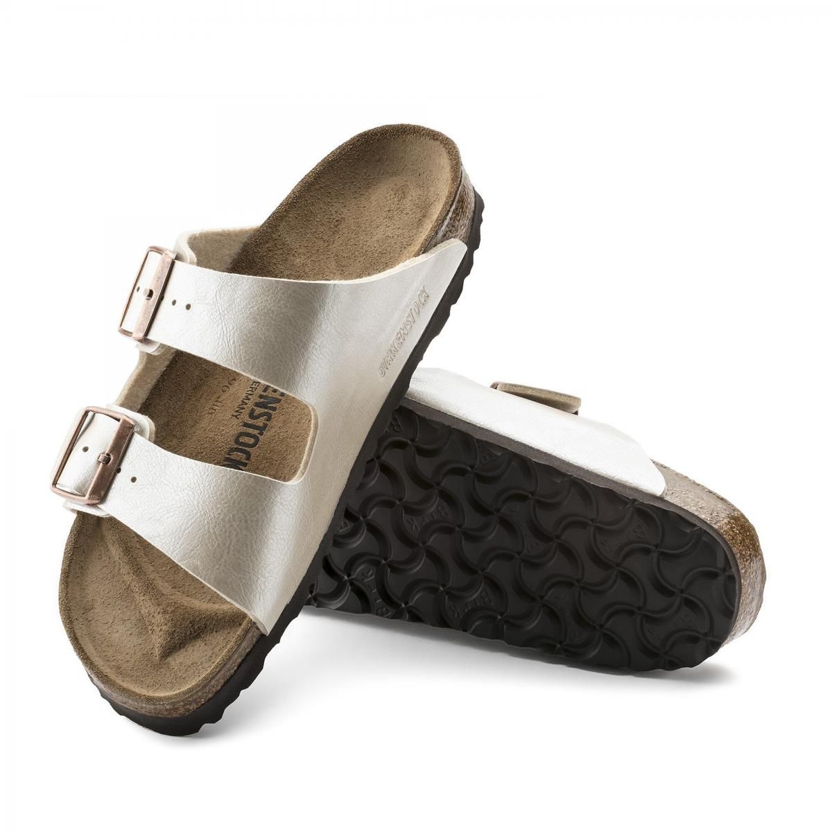 버켄스탁 글로시 스트랩 샌들 Arizona BirkoFlor 1009920/1009921 GRACEFUL PEARL WHITE - 상세 이미지 5