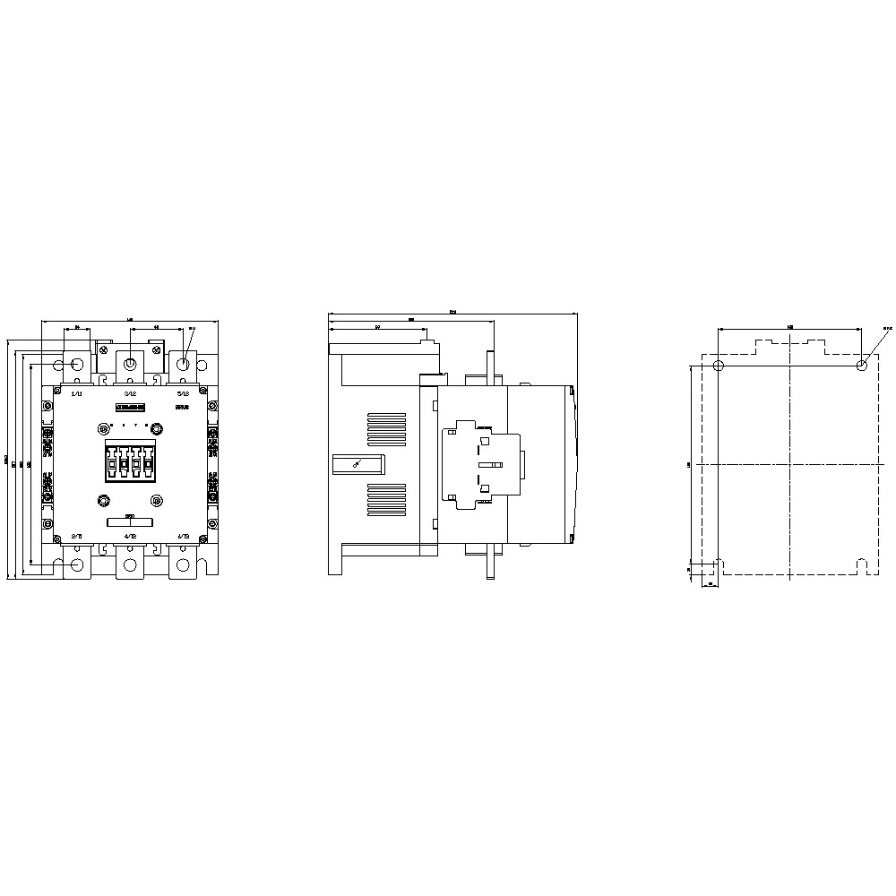 3RT1075-6AP36 코컨택터 200kW / 400V AC50-60Hz/DC