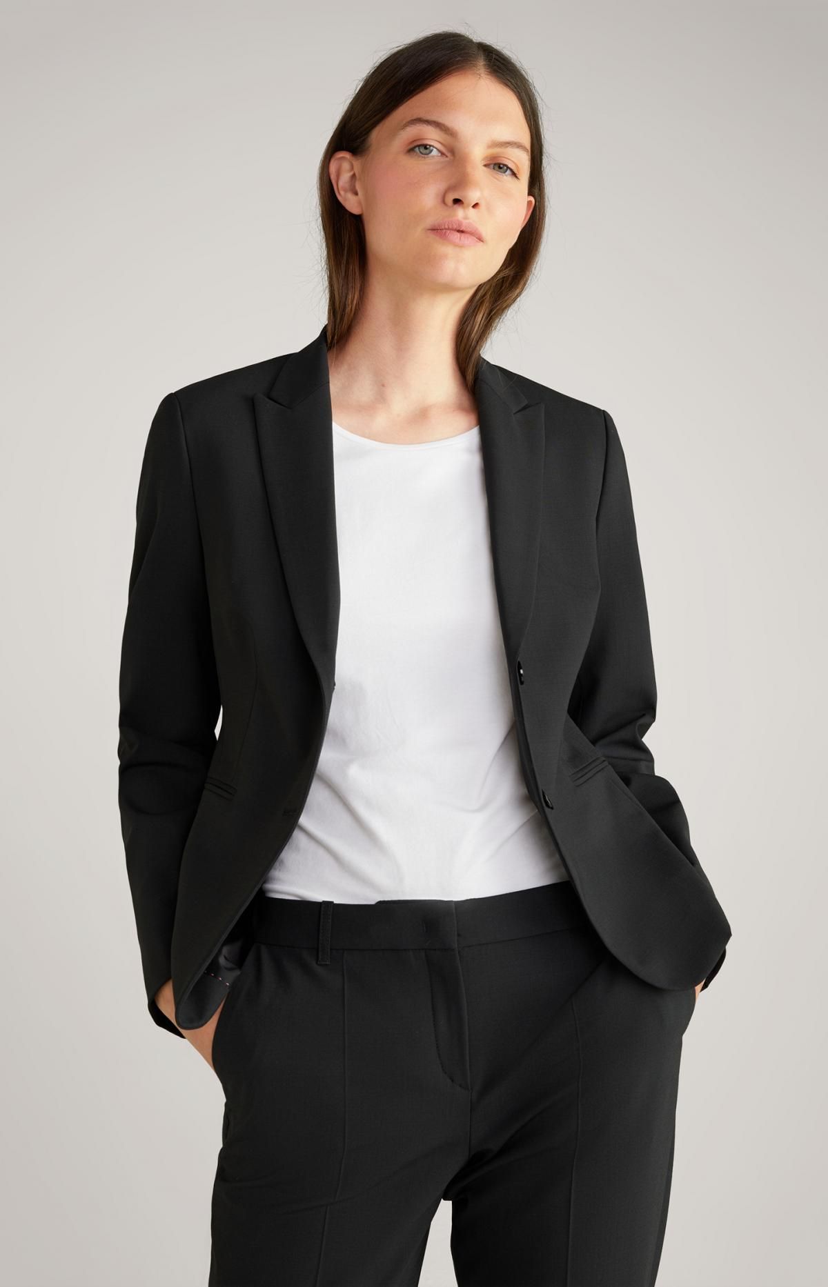 윱 테일러드 블랙 슬림핏 블레이저 30038414-10010448-001 SCHWARZ - 상세 이미지 2