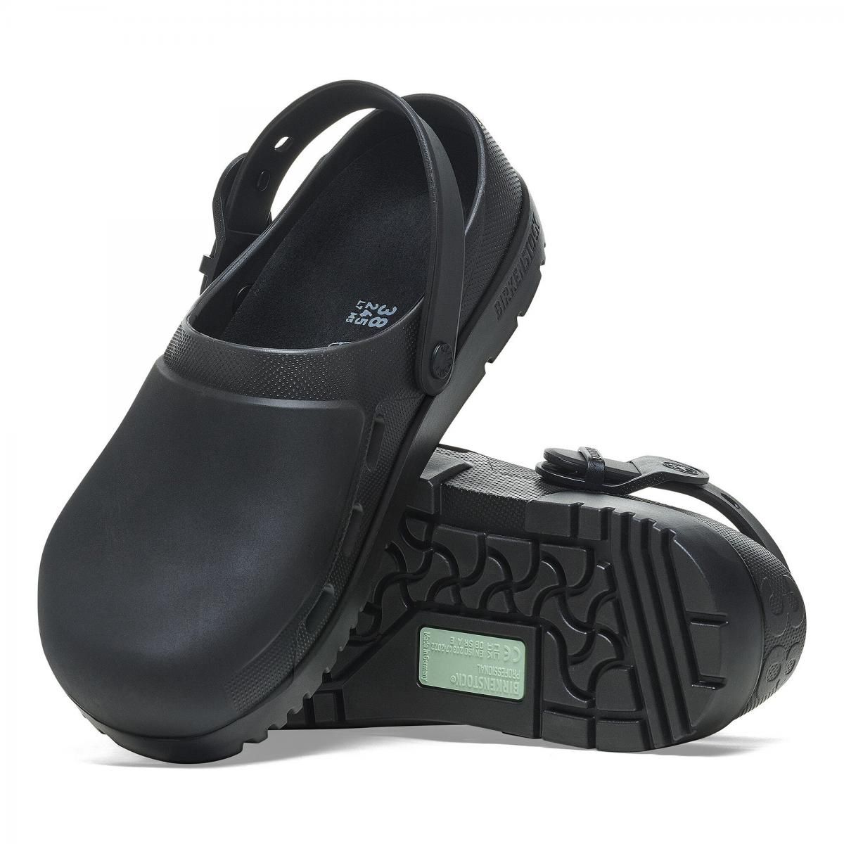 버켄스탁 테크니컬 안티스태틱 PU 클로그 Birki Air 20 1025978 JET BLACK - 상세 이미지 3