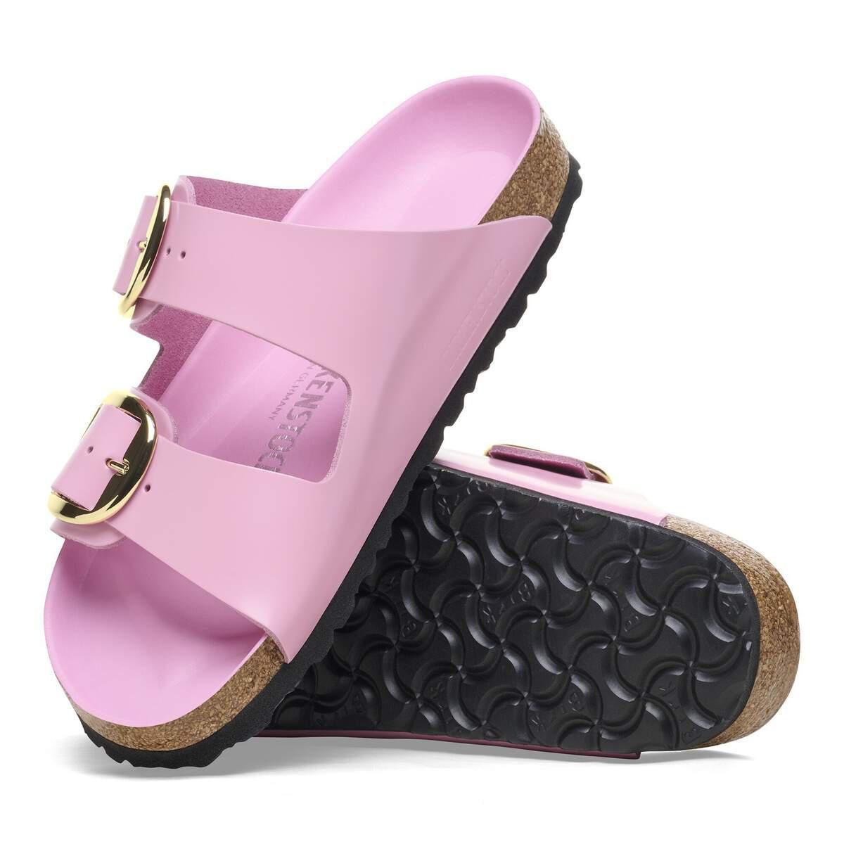 버켄스탁 아리조나 빅버클 글로시 내추럴레더 샌들 1026485/1026532 HIGH-SHINE FONDANT PINK - 상세 이미지 5