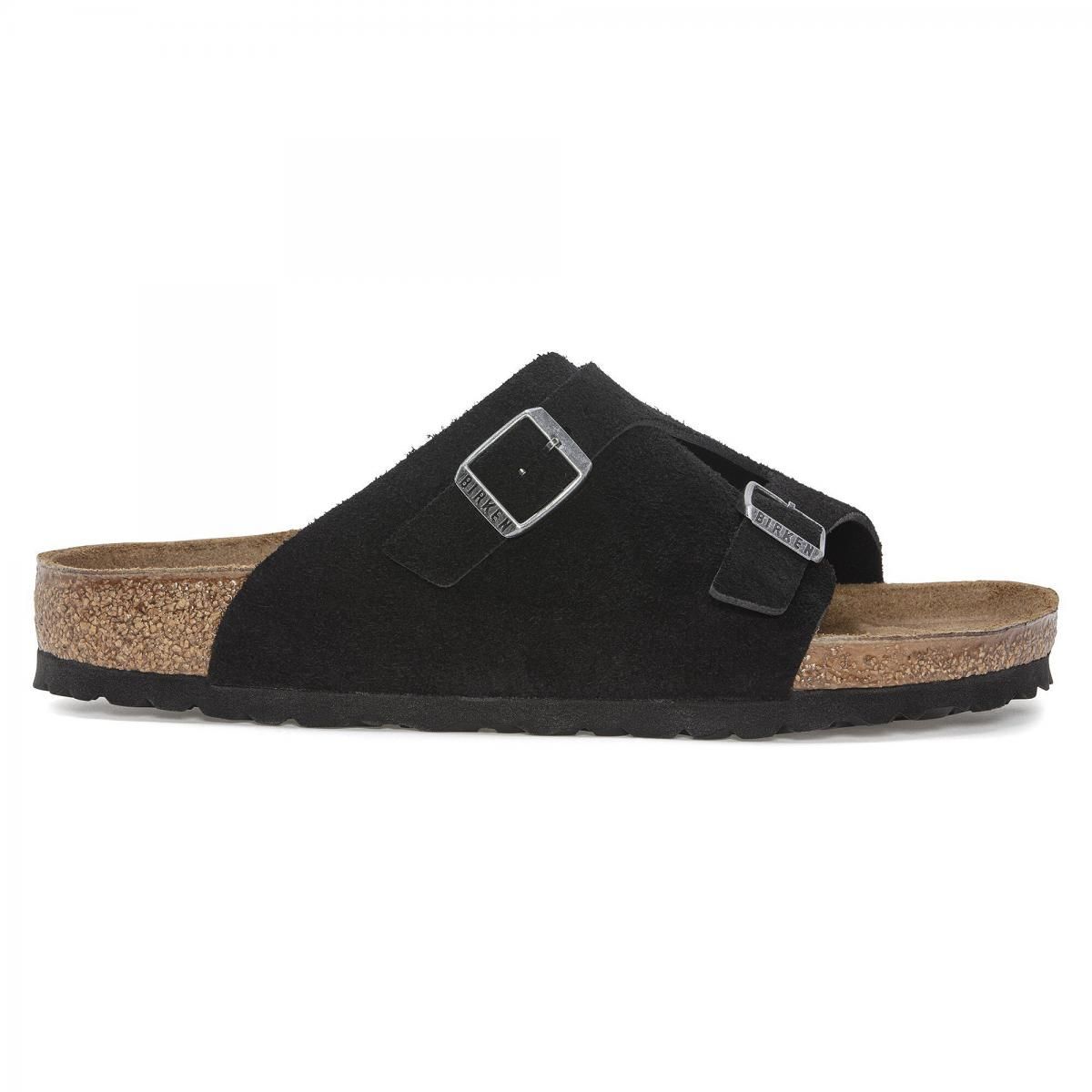 버켄스탁 프리미엄 스웨이드 스트랩 샌들 Zrich Suede Leather 1025045/1025060 SCHWARZ - 상품 이미지