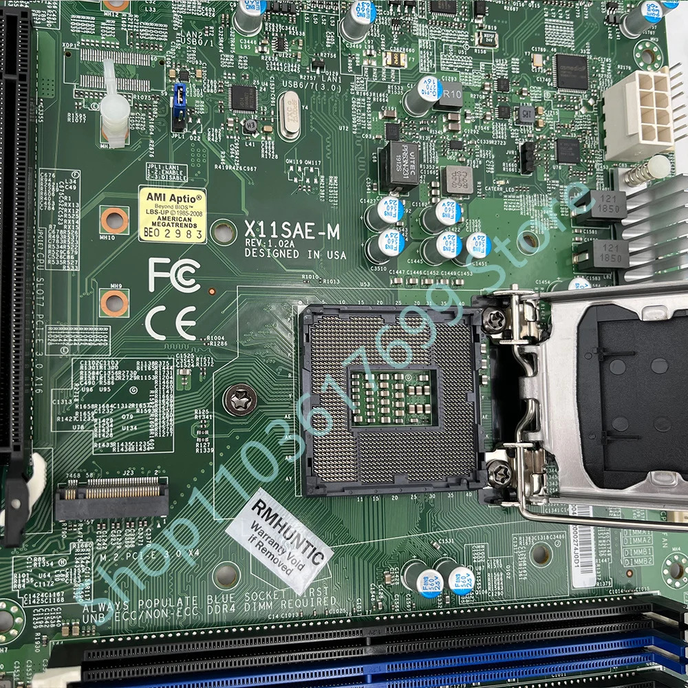 Supermicro 워크스테이션 마더보드X11Sae-M Xeon E3-1200 v5/v6 대/대C236 칩셋 LGA1151.