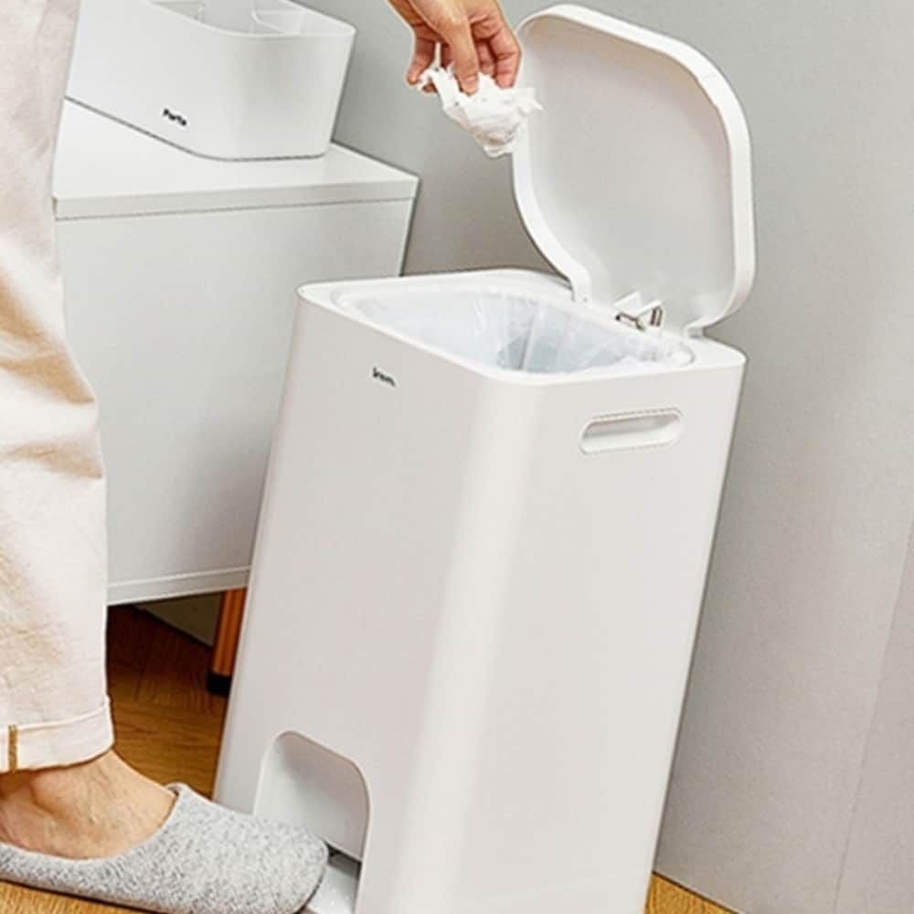 페달형 휴지통 20L 욕실 쓰레기통 청소용품 - 상품 이미지