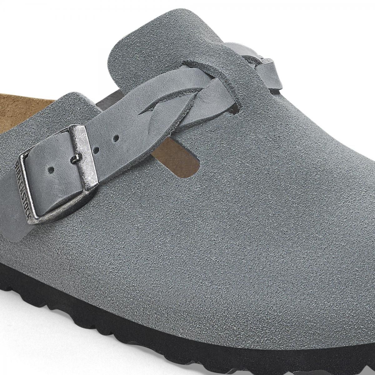 버켄스탁 프리미엄 스웨이드 브레이드 뮬 Boston 1029114/1029086 BASALT GRAY 이미지 8