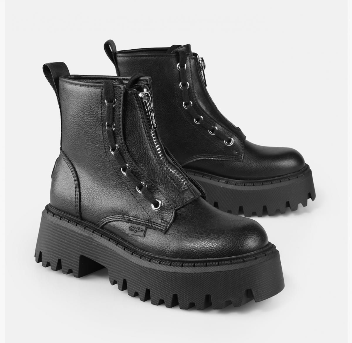 버팔로 테크니컬 플랫폼 앵클부츠 비건레더 블랙 02475133 SCHWARZ - 상세 이미지 3