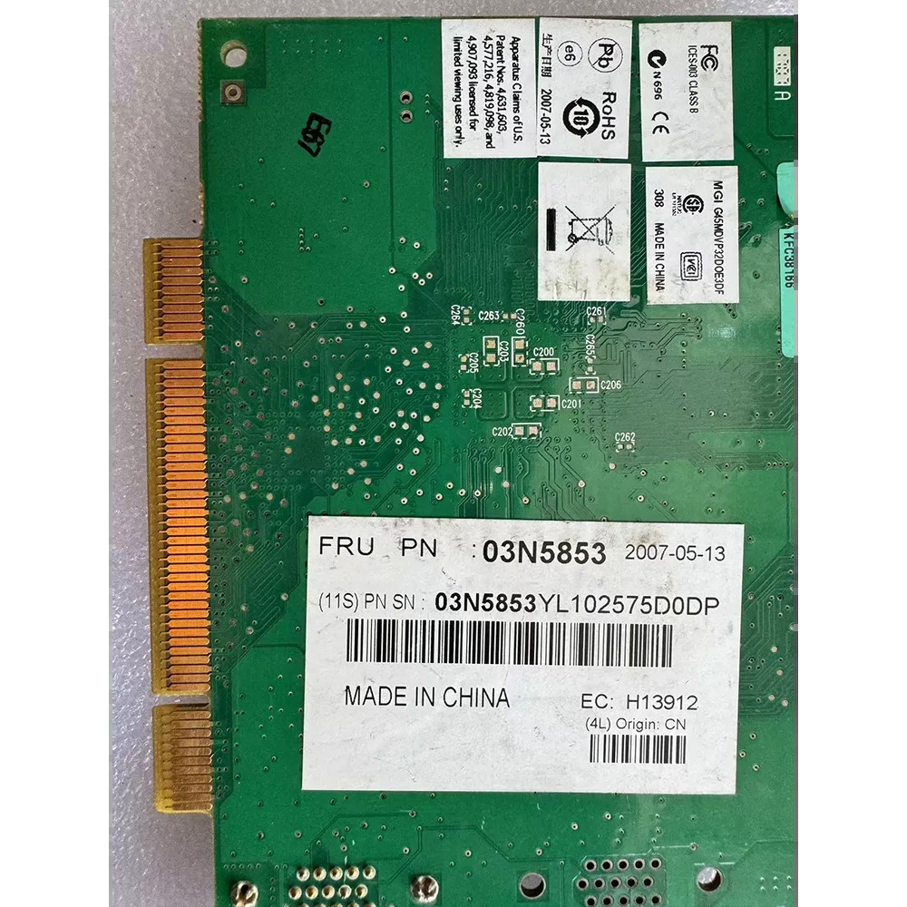 MATROX G450 G45FMDVP32DB F7003-0301 PCI 산업그래픽 카드 DVI03N5853
