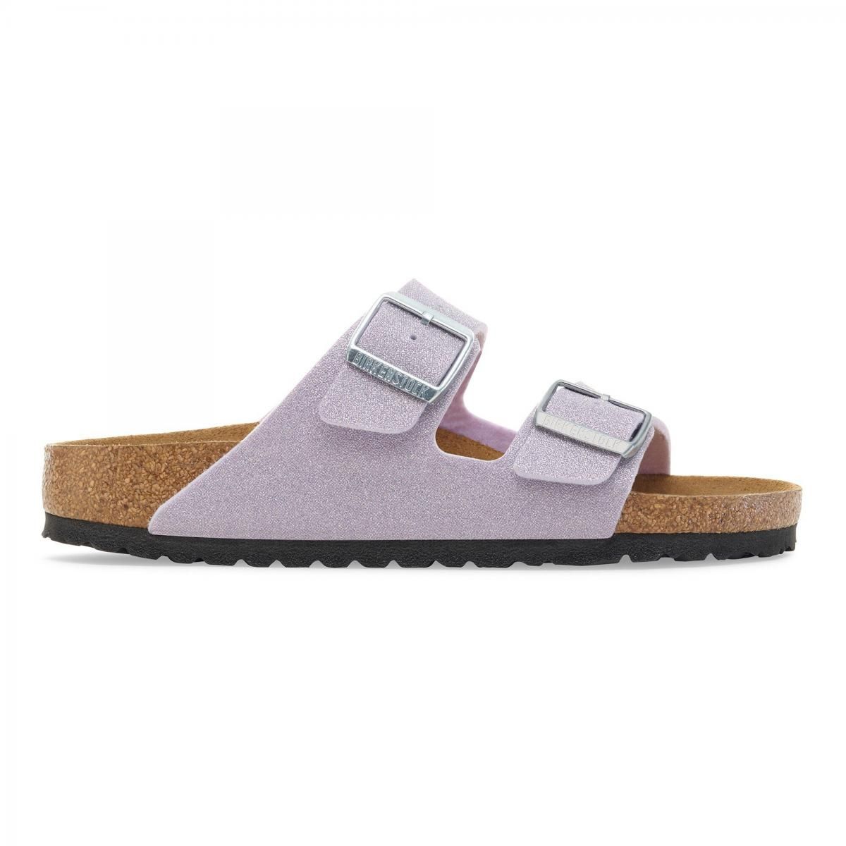 버켄스탁 글리터 스트랩 슬라이드 샌들 Arizona BS Synthetik 1030163/1030164 SHINY GLITTER FADED PURPLE - 메인 이미지