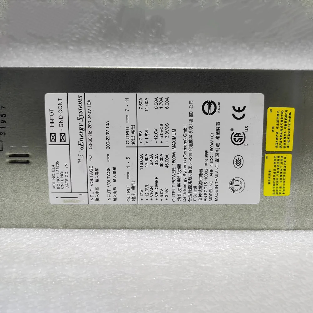 5628 P6 570 9117-MMA 44V3086 74Y6220 74Y7338 AHF-11DC-1600W1600W 전원공급장치