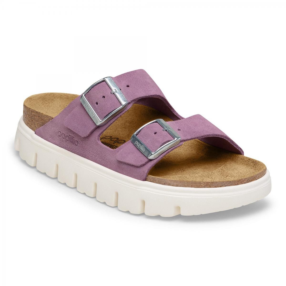 파필리오 플랫폼 벨벳 스트랩 샌들 Arizona Platform Suede Leather 1030582 MAUVE - 상세 이미지 2