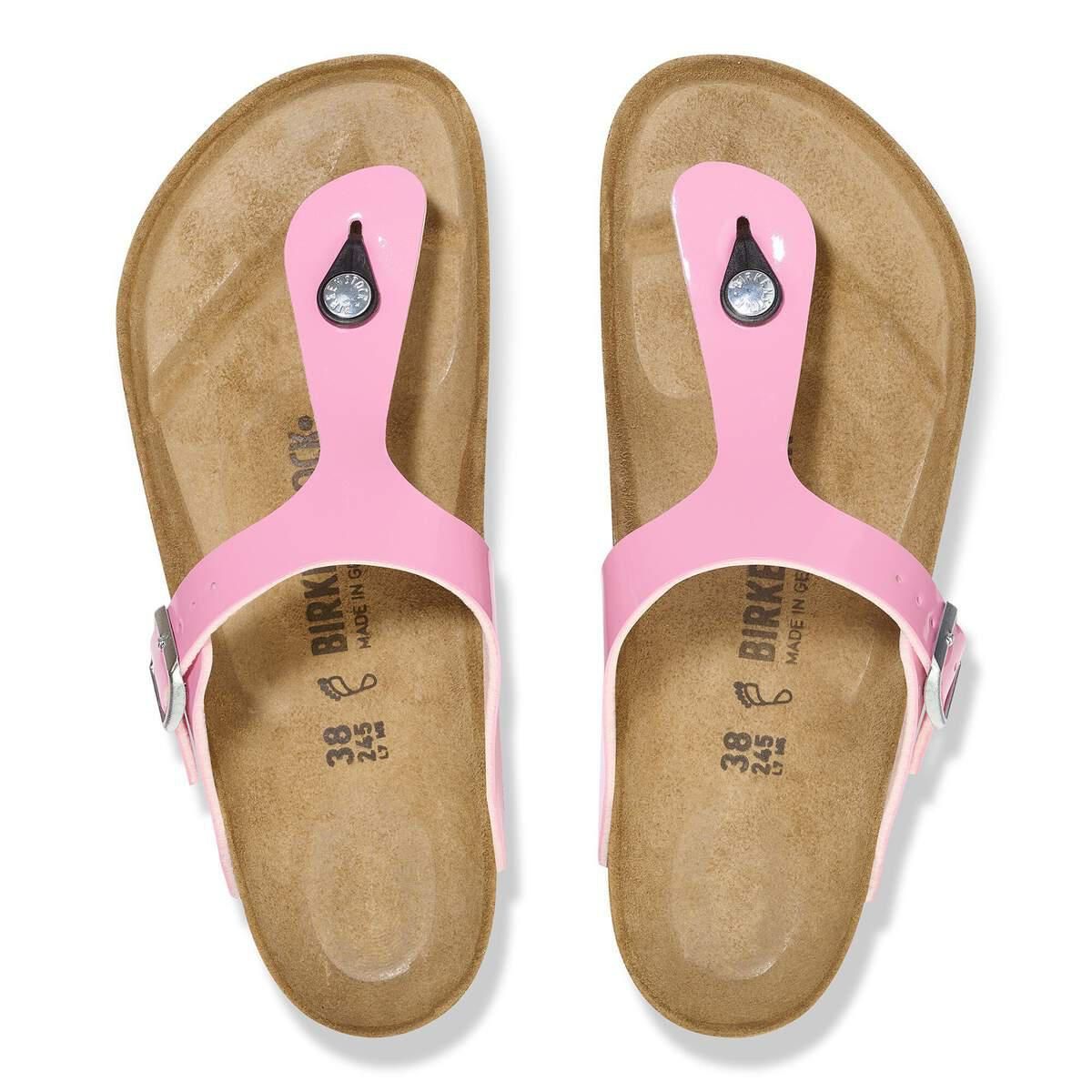 버켄스탁 지제 버코 플로 페이턴트 캔디 핑크 블랙 1026937 PATENT CANDY PINK/BLACK - 상세 이미지 3