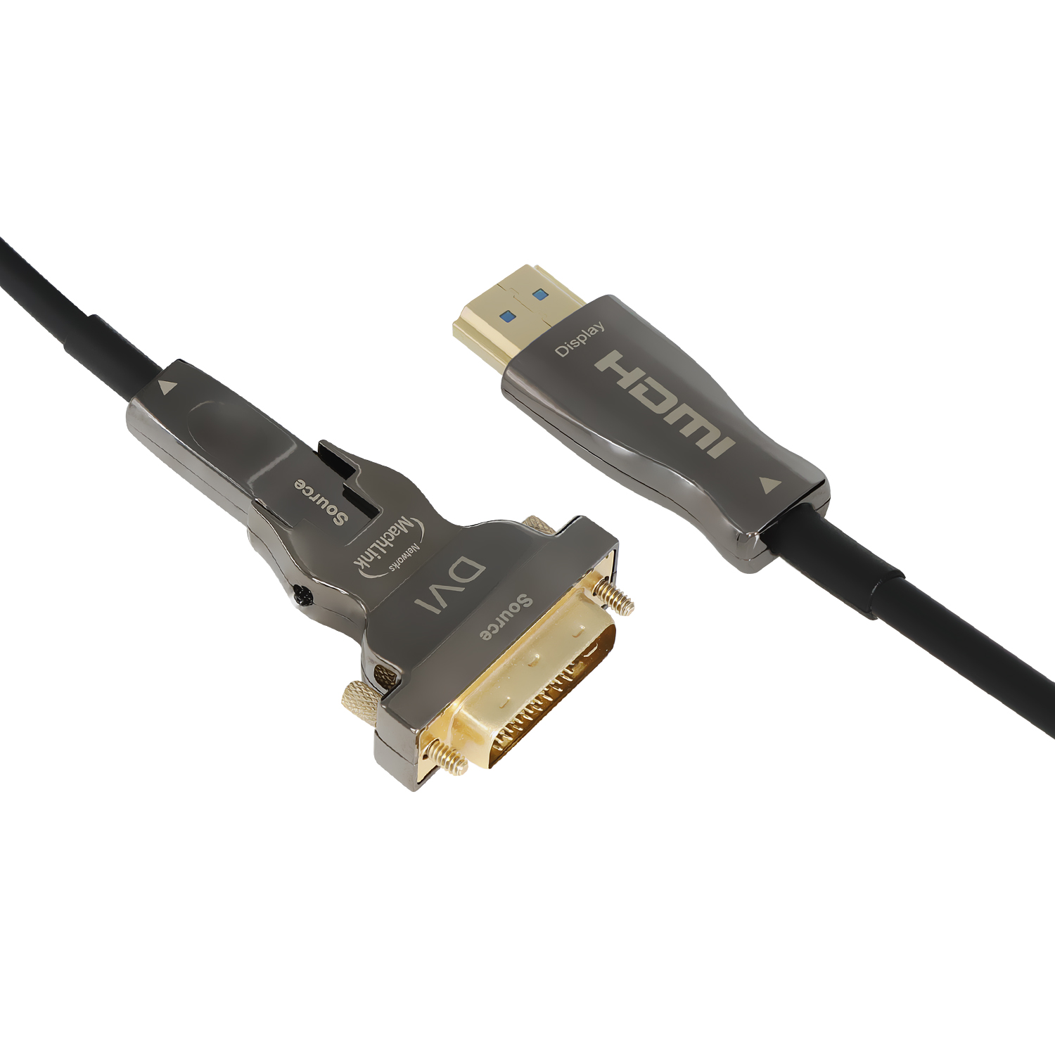 AOC 분리형 DVI-D 듀얼 TO HDMI 2.0 4K 광케이블 5m, 1개 - 상세 이미지 4