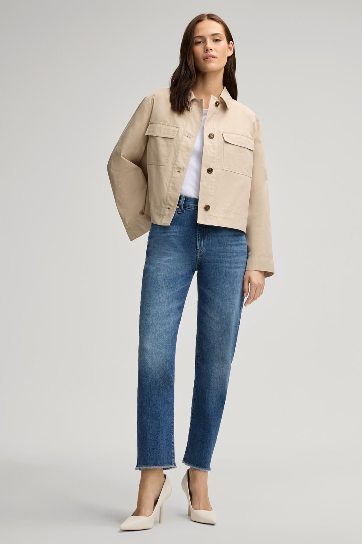 윱 테크니컬 트윌 베이지 테일러드 재킷 30047585-10018890-231 BEIGE - 상세 이미지 3