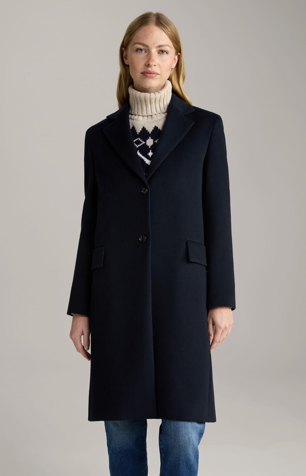 윱 클래식 네이비 롱 테일러드 코트 30044496-10018295-405 ONE COLOR - 상세 이미지 2