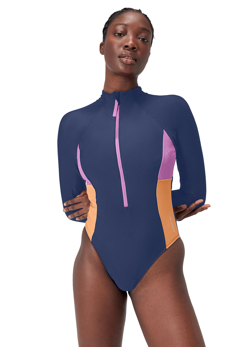 스피도 Long Sleeve Zip Colorblock One Piece - 상세 이미지 2