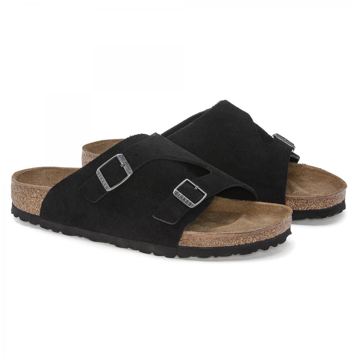 버켄스탁 프리미엄 스웨이드 스트랩 샌들 Zrich Suede Leather 1025045/1025060 SCHWARZ - 상세 이미지 5