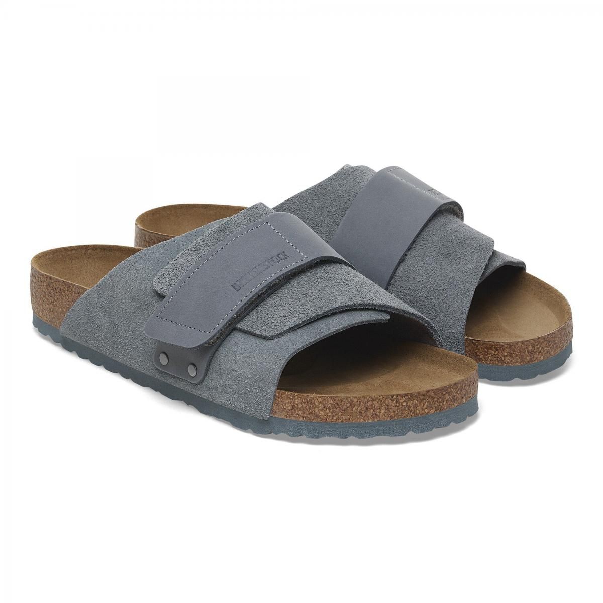 버켄스탁 프리미엄 누벅 스웨이드 스트랩 샌들 키요토 1029144/1029157 BASALT GRAY - 상세 이미지 5