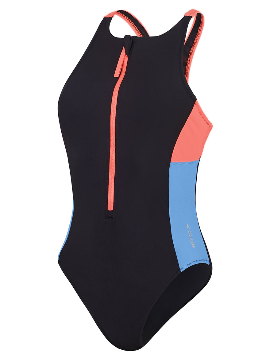 스피도 Colorblock Zip Front One Piece - 상세 이미지 3