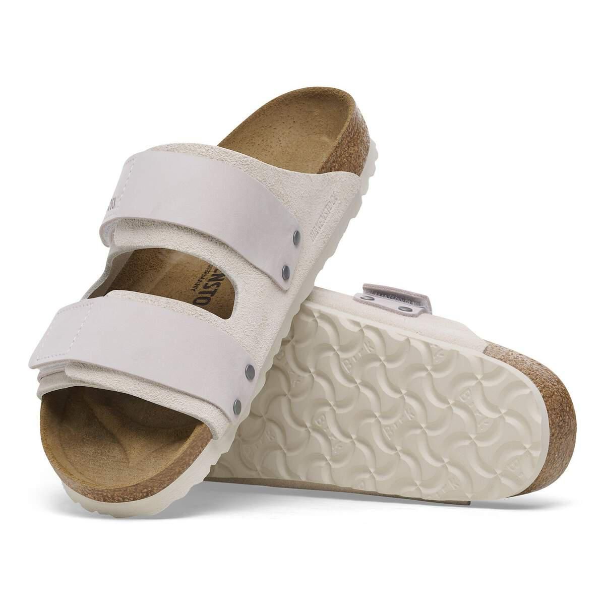버켄스탁 누벅 레더 벨크로 슬라이드 샌들 1024800/1024822 ANTIQUE WHITE 이미지 7
