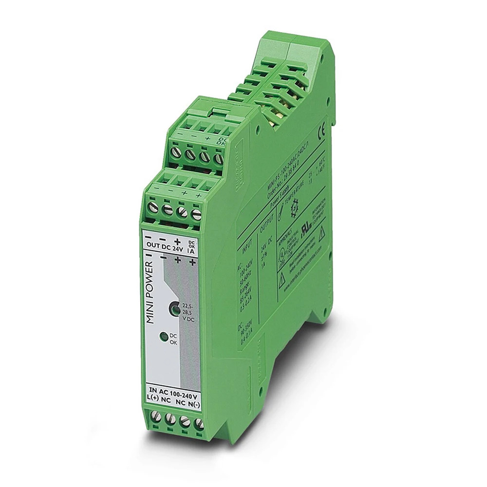 피닉스를 위해 2938840  전원공급장치 MINI-PS-100-240AC/24DC/1