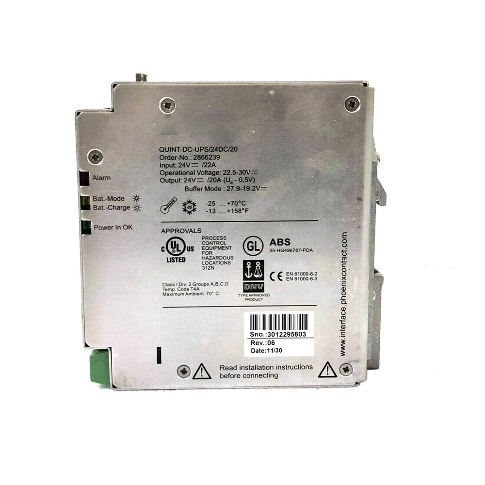 Phoenix산업부품 2866239 QUINT-DC-UPS/24DC/20 전원공급장치