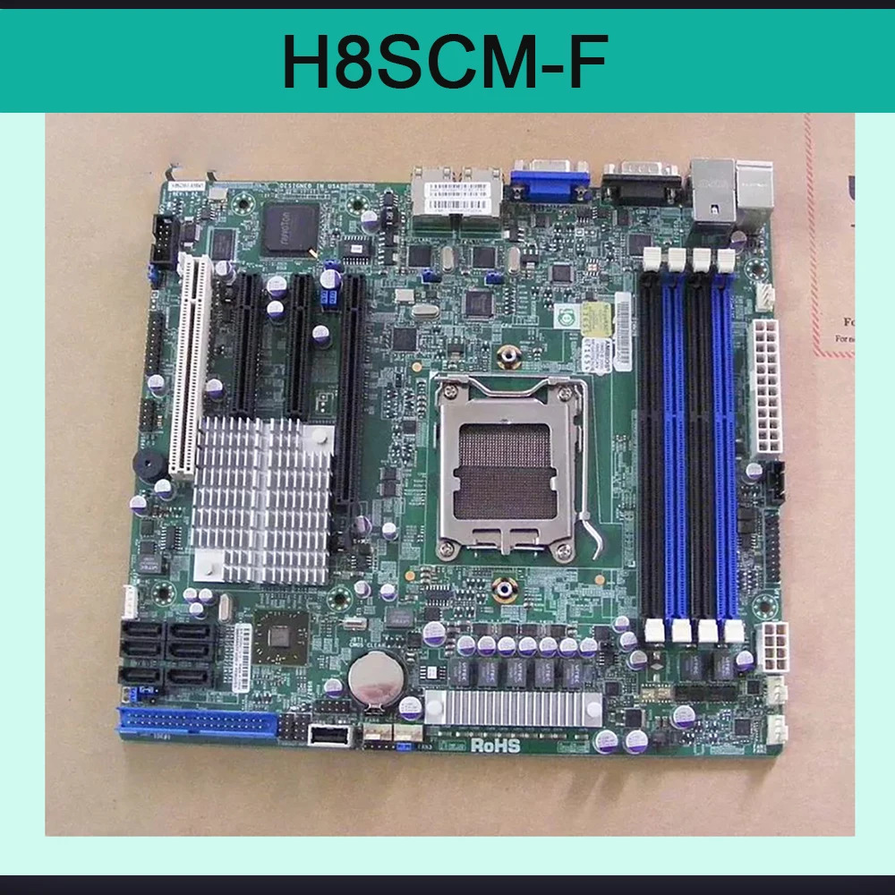 슈퍼마이크로 서버 마더보드SR5650 칩 단일 채널 지지대 8 코어 H8SCM-F