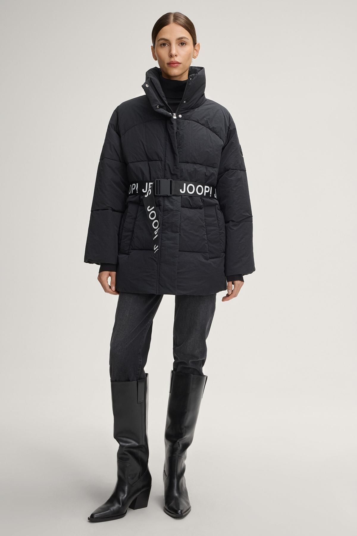 윱 하이넥 벨트 숏 패딩 코트 블랙 30048916-10020271-001 ONE COLOR - 상세 이미지 3