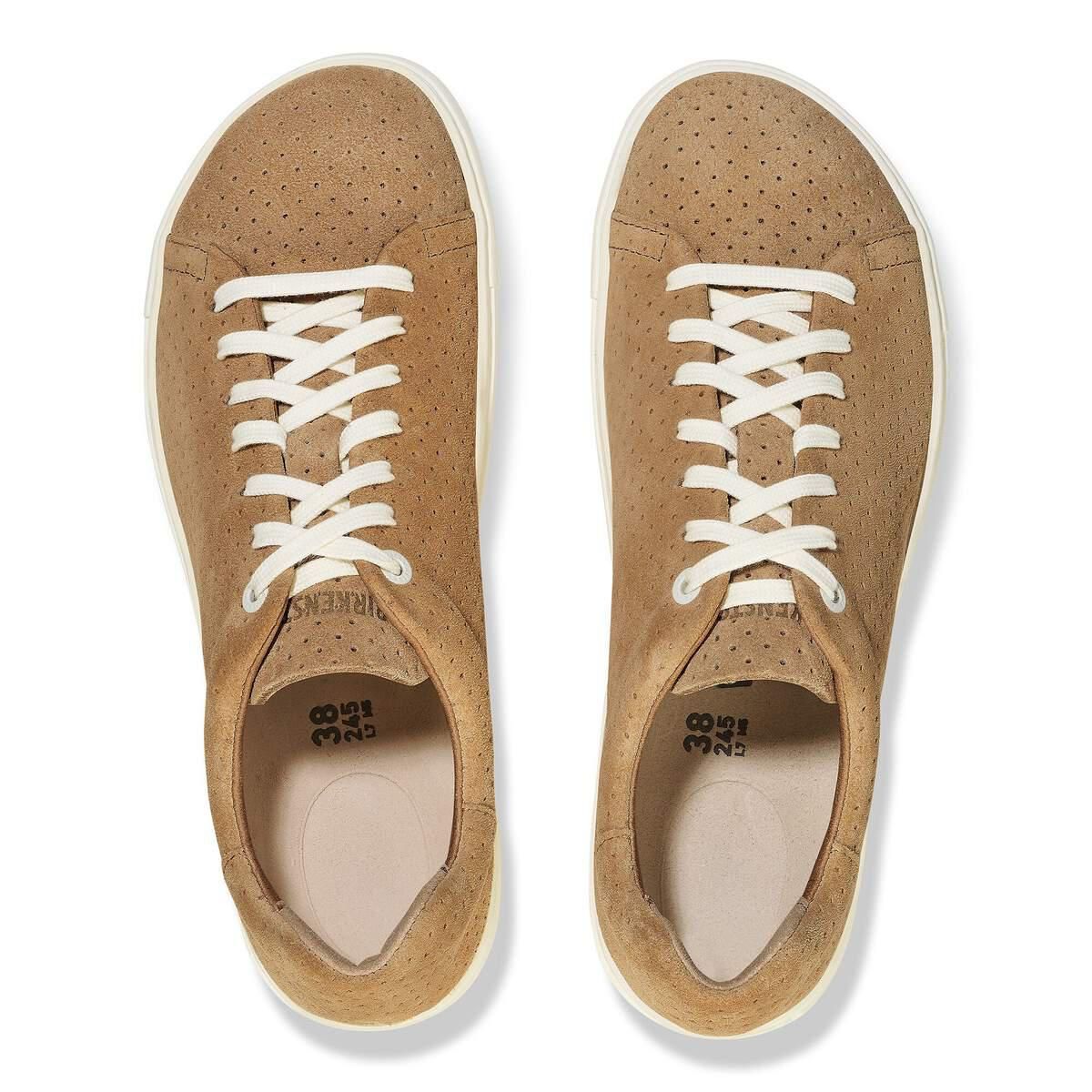 버켄스탁 베이직 스웨이드 레더 로우탑 스니커즈 1027277/1027308 NEW BEIGE - 상세 이미지 3