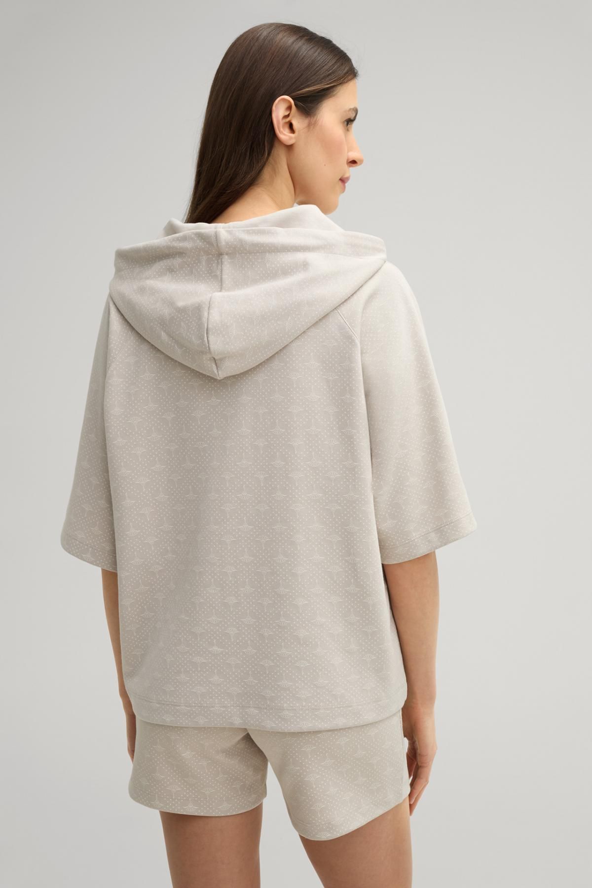 윱 테크니컬 쇼트슬리브 후드티셔츠 베이지에크루 30046217-10019326-299 BEIGE/ECRU - 상세 이미지 4