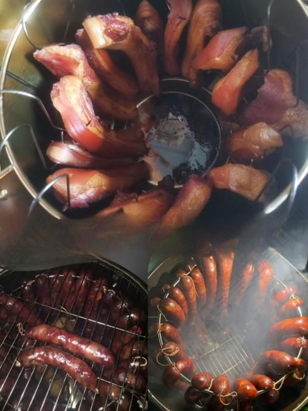 훈연기 훈제냄비 드럼통화로 화덕 야외바베큐그릴 생선 - 상세 이미지 3