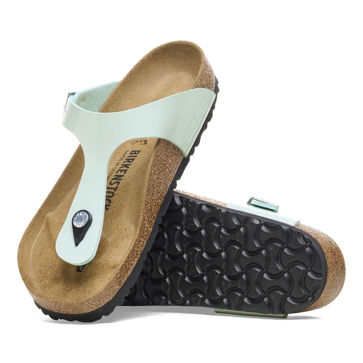 버켄스탁 스트랩 샌들 Gizeh BirkoFlor 페이턴트 1026956/1026964 PATENT SURF GREEN - 상세 이미지 5