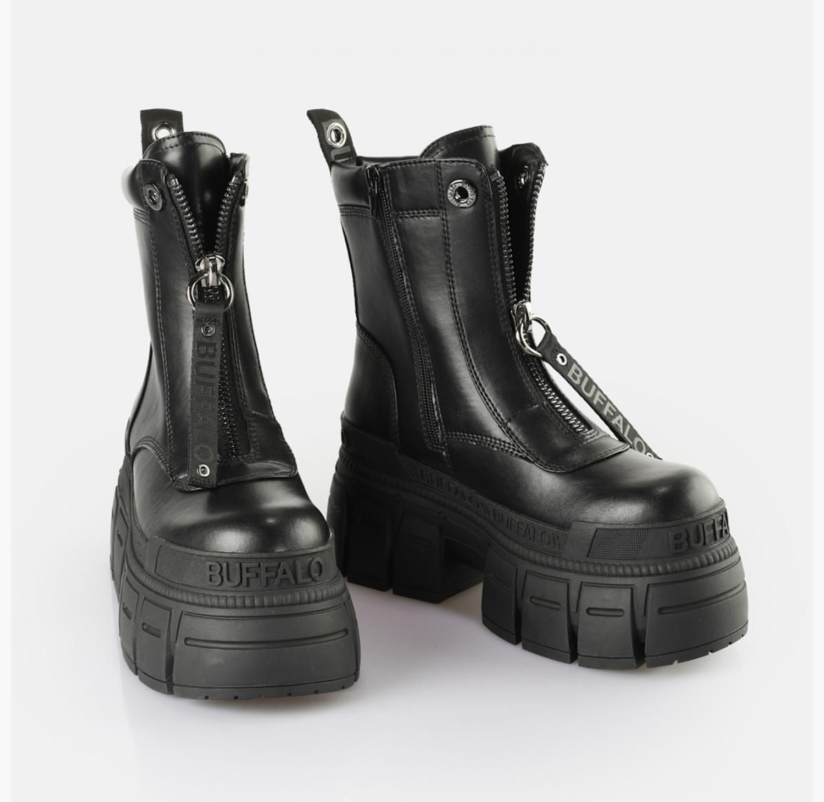버팔로 플랫폼 앵클부츠 블랙 Gospher Zip BS 02475118 SCHWARZ - 상세 이미지 3