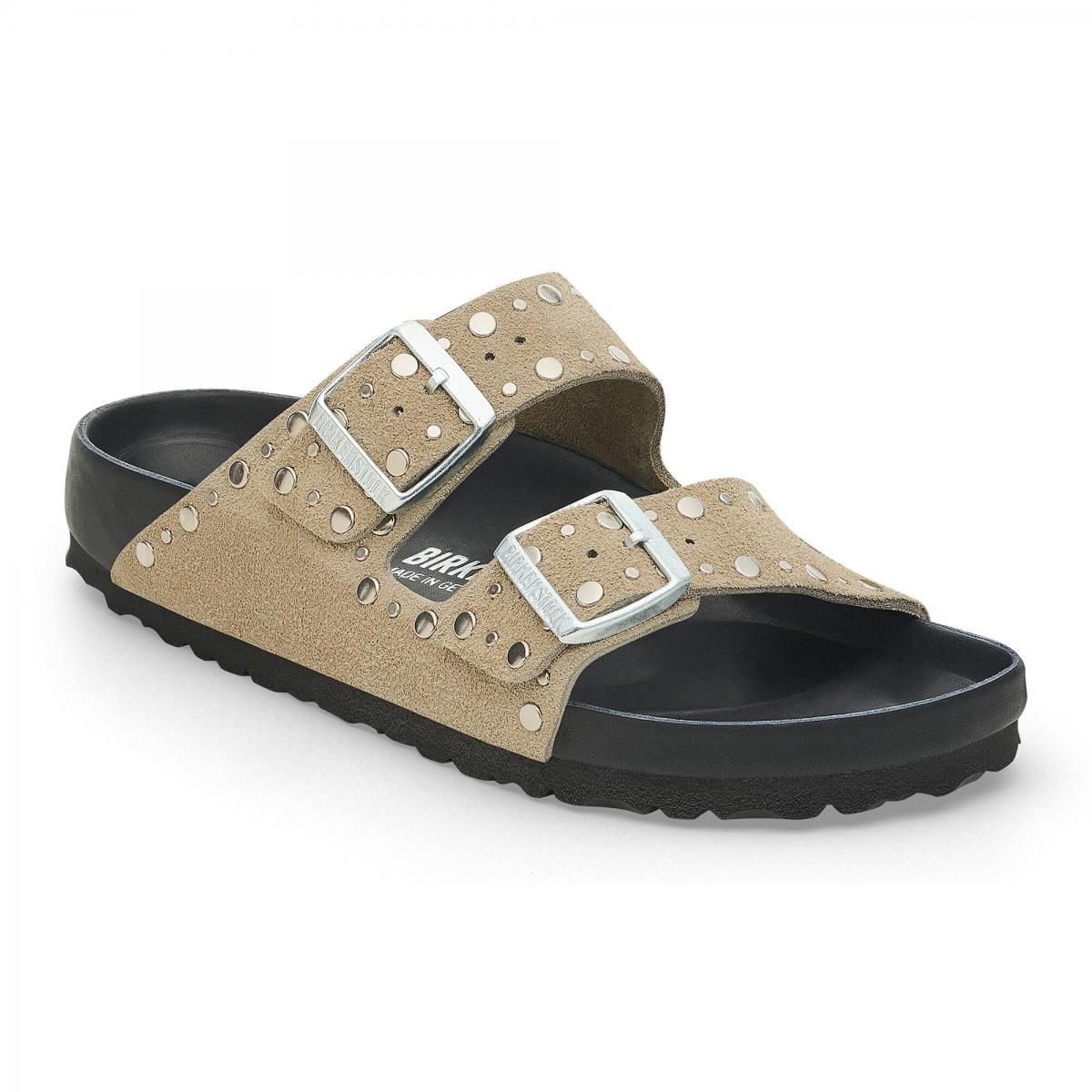 버켄스탁 니트 베이지 스터드 벨크로 스트랩 샌들 1027843/1027870 TAUPE - 상세 이미지 2