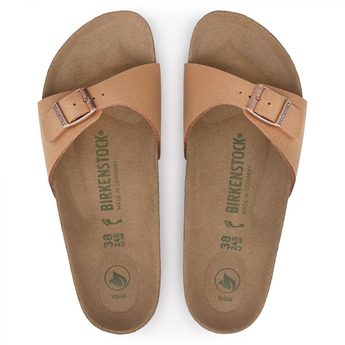 버켄스탁 비건 컴포트 버클 스트랩 샌들 Madrid Vegan BirkoFlor Nubuk 1025005/1025050 - 상세 이미지 5