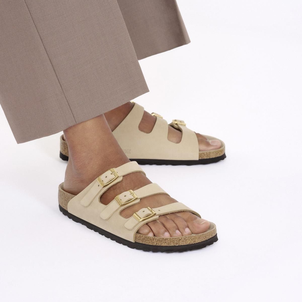 버켄스탁 컴포트 누벅레더 스트랩샌들 Florida Fresh 1029376/1029480 SANDCASTLE - 상세 이미지 4