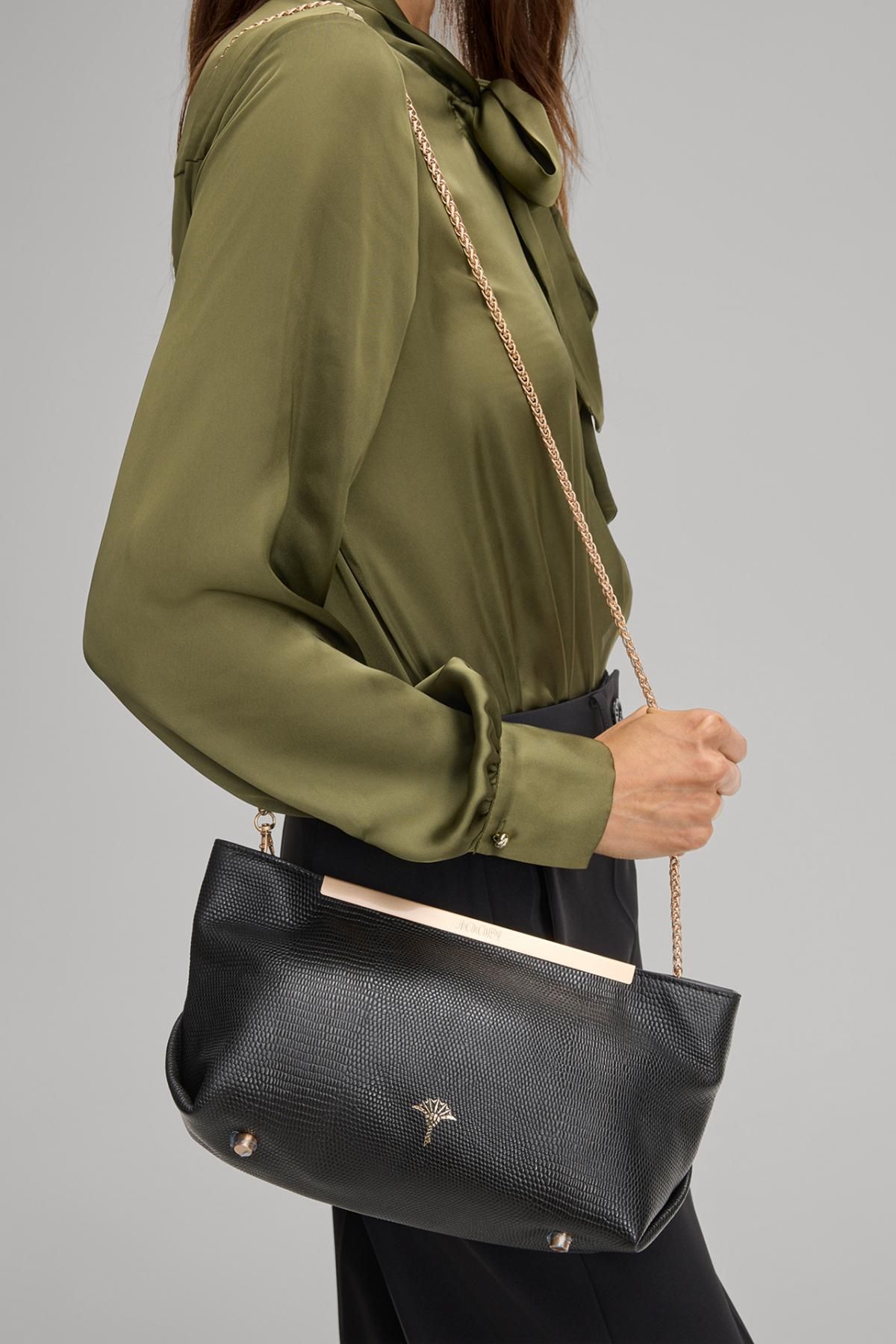 윱 체인 숄더백 블랙 레더 텍스처 580006156-4140008315-900 ONE COLOR - 상세 이미지 2