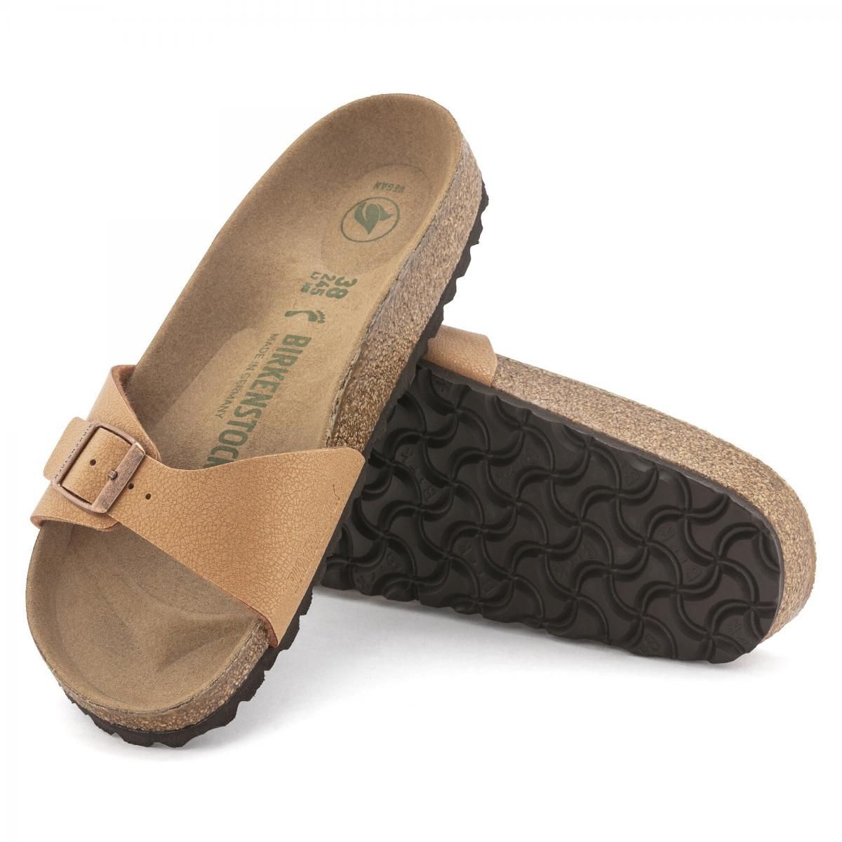 버켄스탁 비건 컴포트 버클 스트랩 샌들 Madrid Vegan BirkoFlor Nubuk 1025005/1025050 - 상세 이미지 4