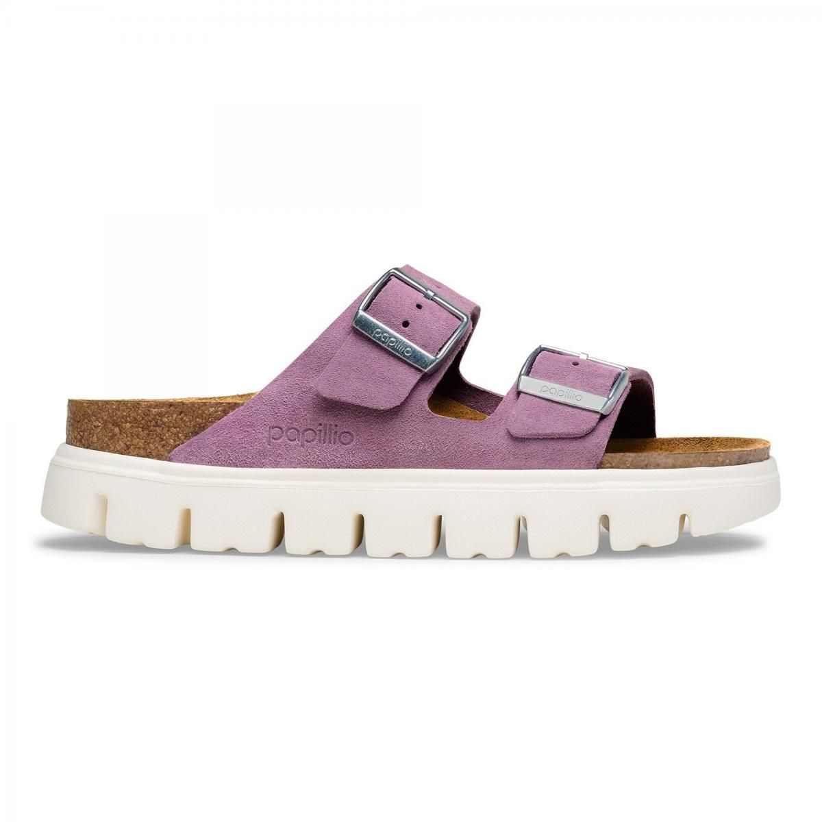 파필리오 플랫폼 벨벳 스트랩 샌들 Arizona Platform Suede Leather 1030582 MAUVE - 상품 이미지