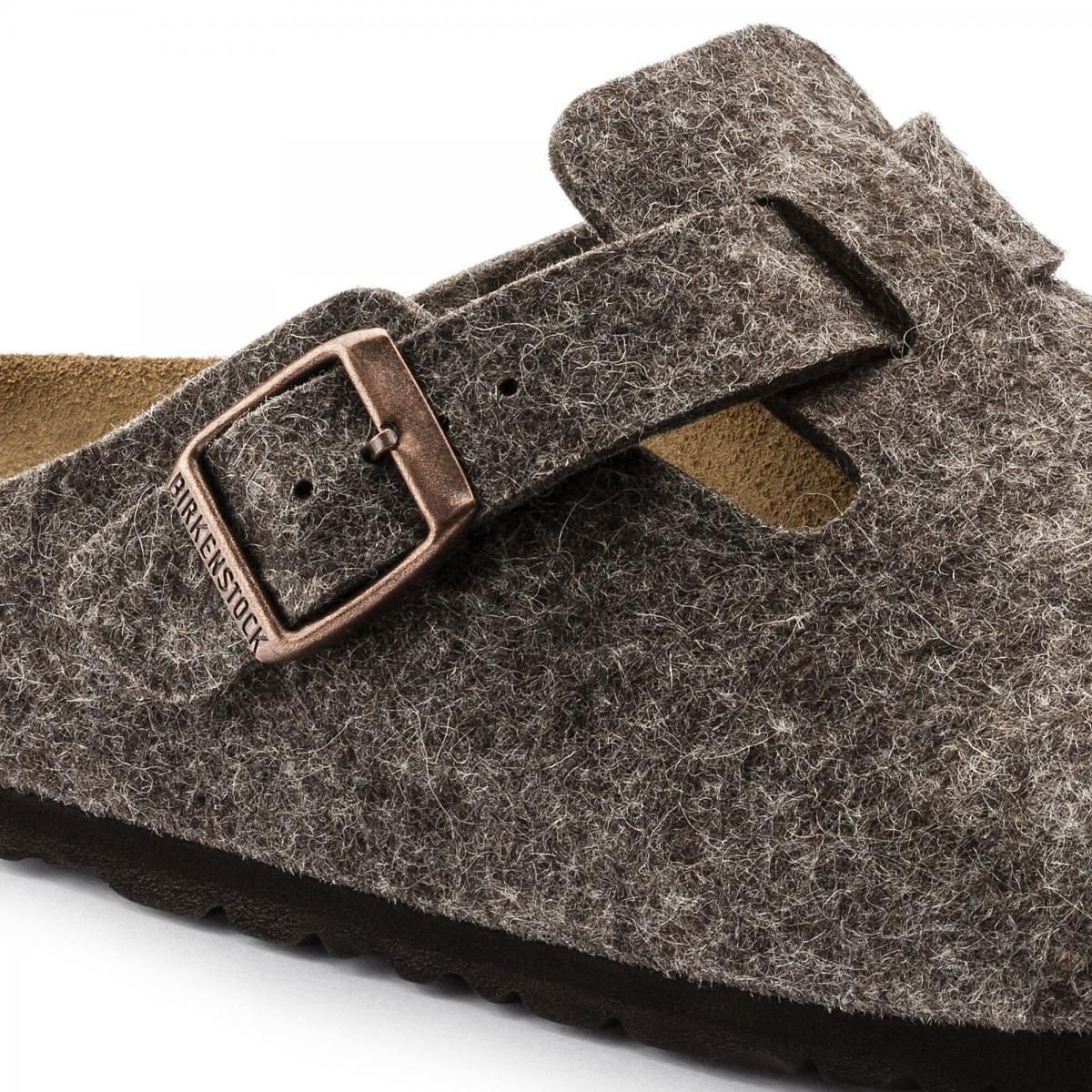 버켄스탁 프리미엄 울펠트 스트랩 클로그 슬리퍼 Boston Wool 0160581/0160583 CACAO 이미지 8