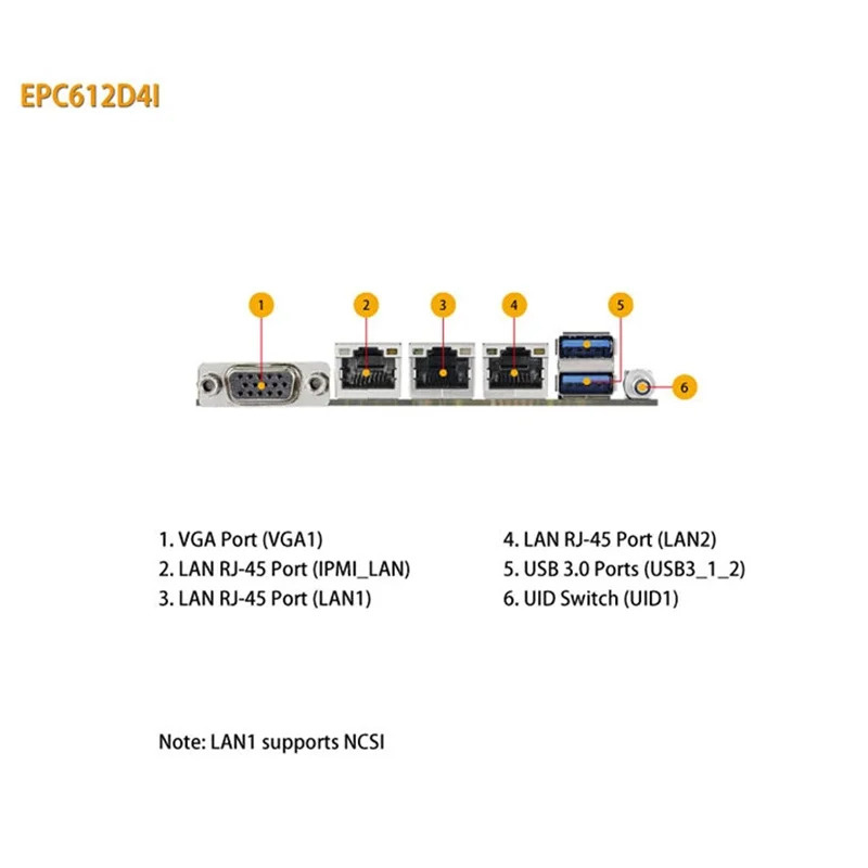ASRock호환 랙 단일 CPU 서버 마더보드 EPC612D4I 지원 intel호환 2011-3