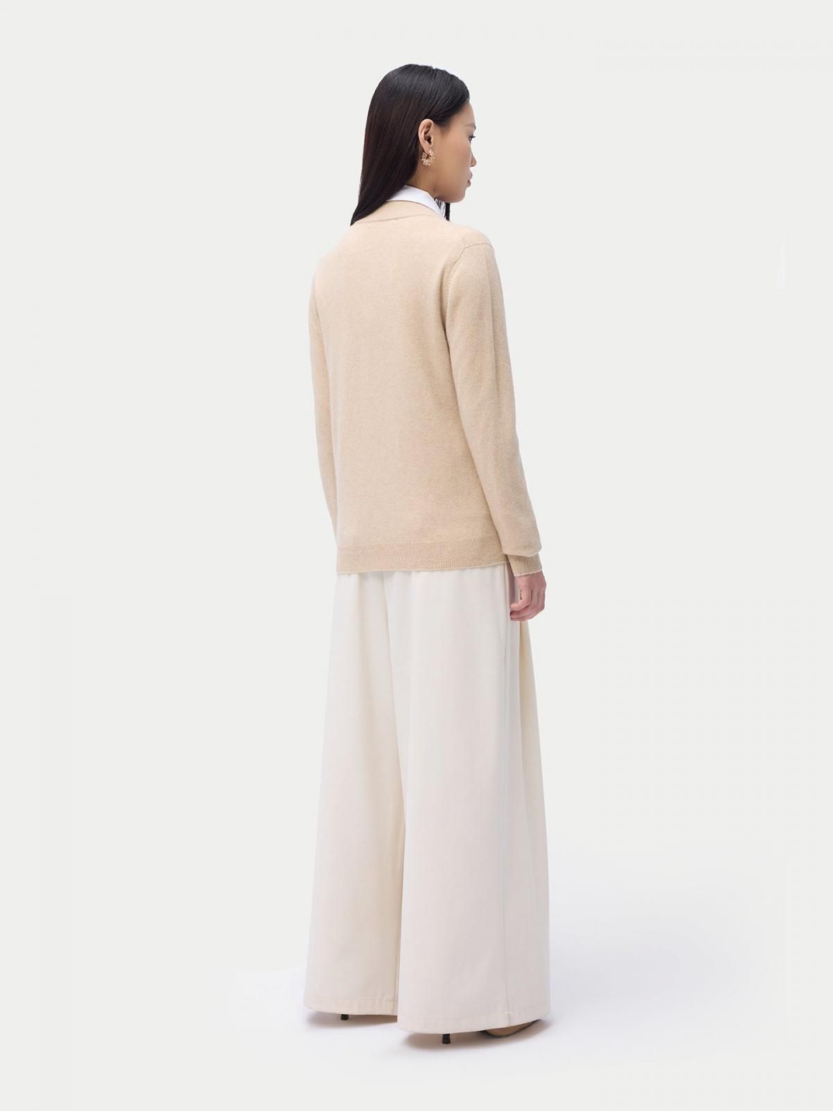 고비캐시미어 캐시미어 테크니컬 집업 가디건 KW020992-0002S0000-004D BEIGE - 상세 이미지 3