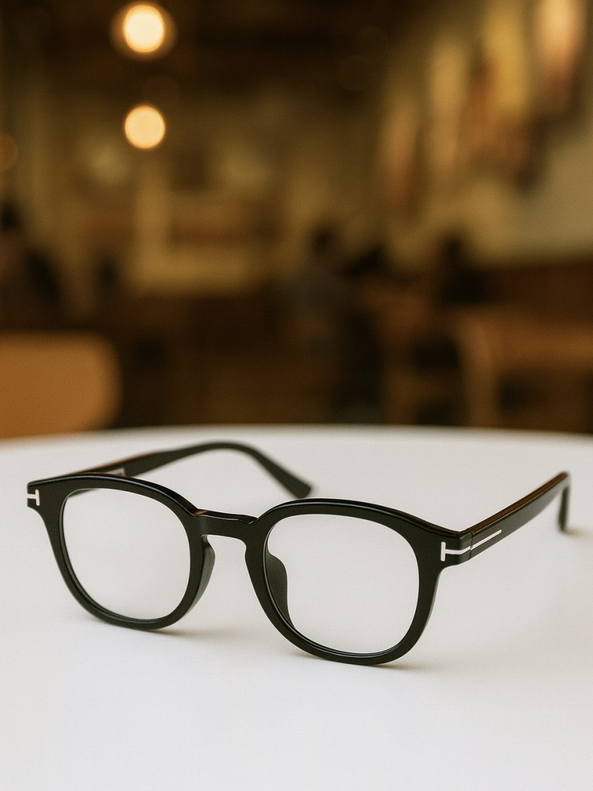 뿔테안경 👓E1176-0915 사이즈 52올인원 프로모션 안경테+ 블루라이트차단 안경렌즈 무료증정